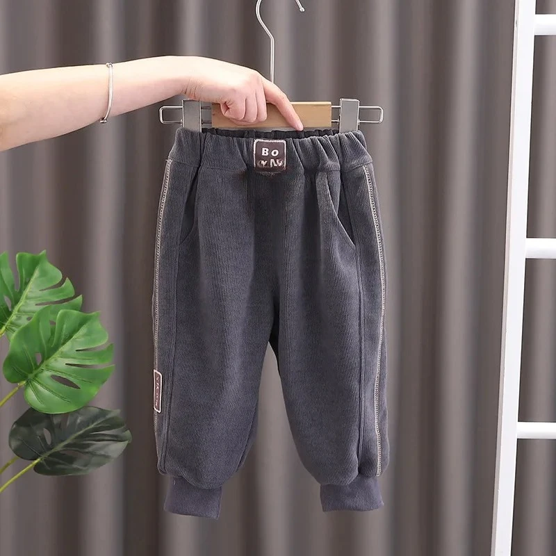 New Spring Autumn Fashion Baby Clothes Children Boys Pants Kids Girls Clothing Infant Trousers Toddler Casual Cotton Costume 2