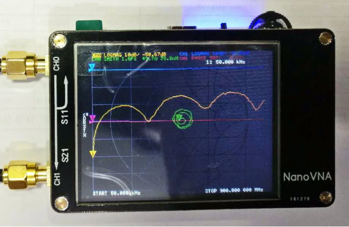 New 2.8 inch LCD Display NanoVNA VNA HF VHF UHF UV Vector Network Analyzer Antenna Analyzer + Battery 3