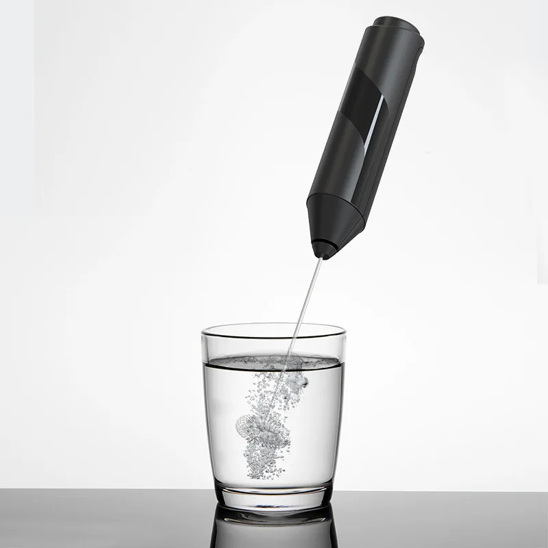 Electric Milk Frother 1PC Small Handheld Wireless Whisk Coffee Creamer Egg Milk Stirring Stick Home Office 2