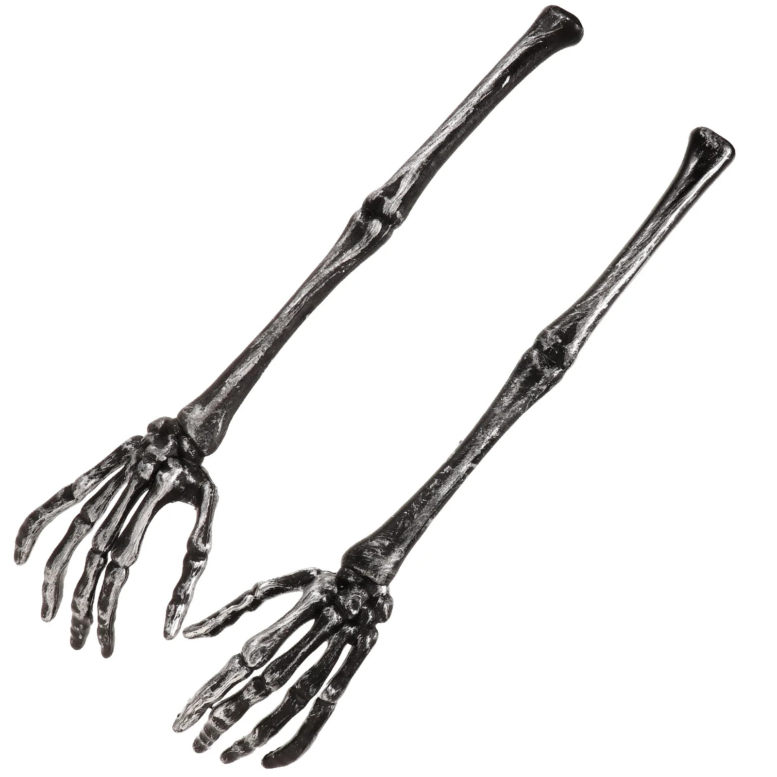 2 Pcs Salad Spoon Decorate Skull Claw Dessert Spoons Making Tools Mixing Hands Plastic Serving Forks plastic disposable spoon