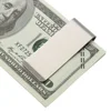 1pc Metal Stainless Steel Money Clip Cash Clamp Holder Portable Wallet Dollar Card Clip Business Banknote Folder for Men Women 4