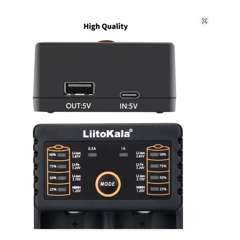 LiitoKala Lii-202 모델용 스마트 리튬 이온 배터리 충전기 18650 26650 16340 14500 범용 충전기