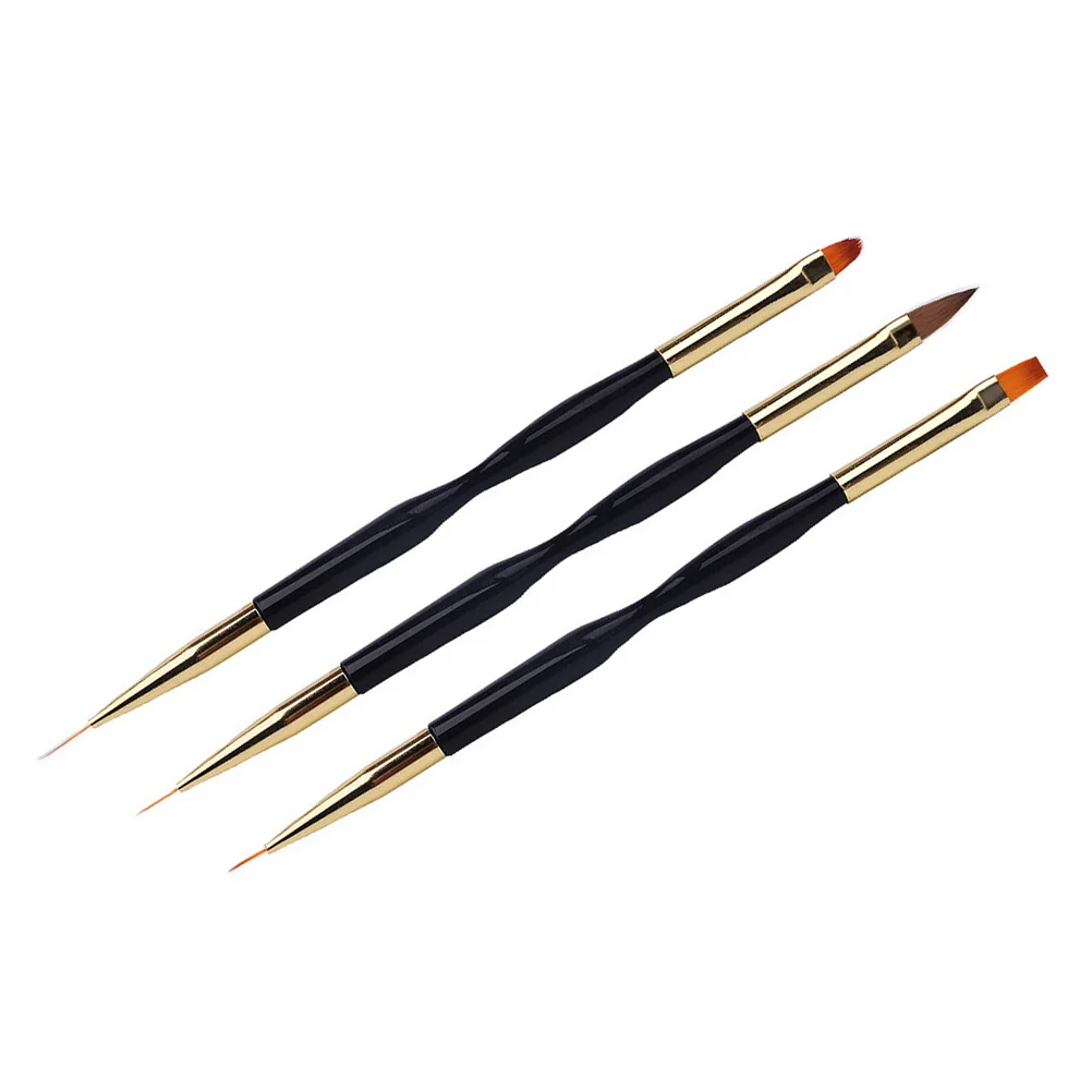 

3pcs UV Nail Brushes Nail Brushes Nail Remover Brushes for Nail Tips Builder and Nail Painting