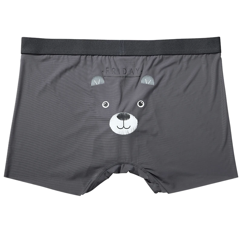 3Pc/sLot Sport Basketball Football Men's Solid Color with Cartoon Underwear Sexy Boxer Para Hombre