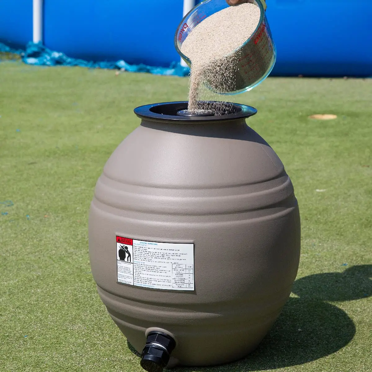 3,100GPH Swimming Pool 16" Sand Filter 3/4hp Pump 4
