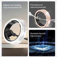 Diamond Fashion Women Smart Ring With Box IP68 Waterproof Lady ring Heart Rate Health Monitor Sports Pedometer Fitness Rings New - Image 2