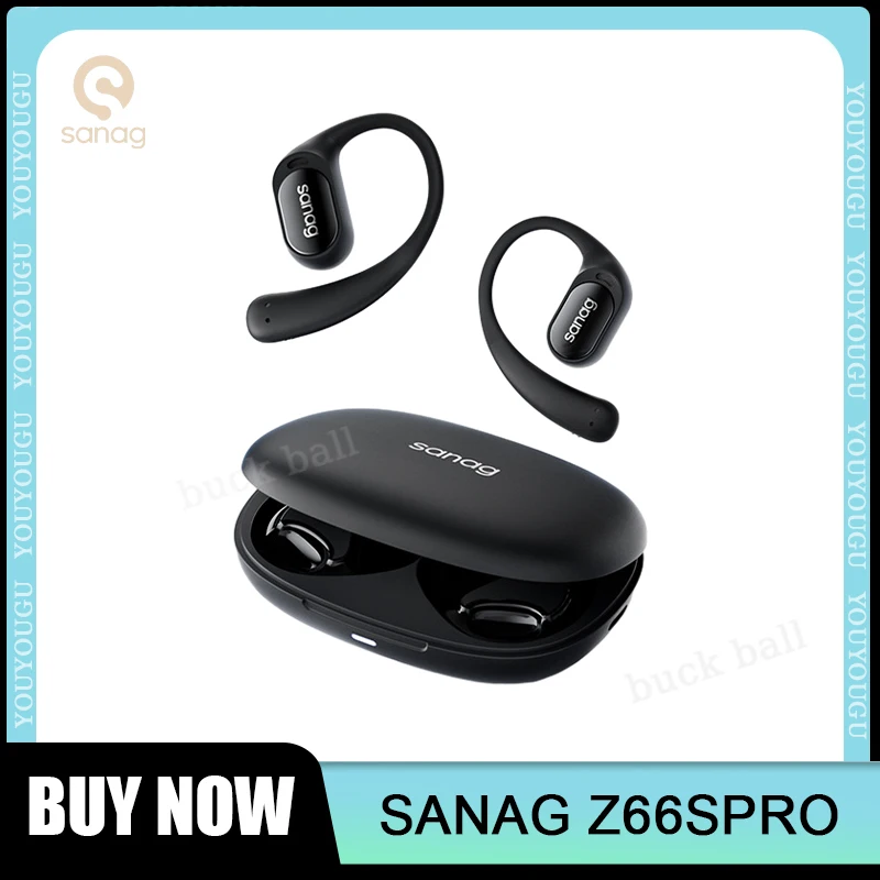 

Sanag Z66 Pro Wireless Headphones Ows Bluetooth Earhook Earphone Hifi Long Playtime Earbuds Hd Ai Call Noise Reduction Earphones