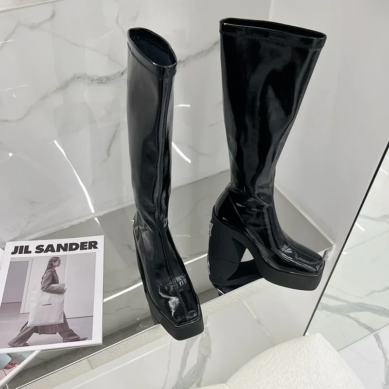 Acquista Moda Donna Naked Wolfe Sassy Stretch Platform Boots Sugar Spice Knee High Boot Slouchy Slouchy Skin Naughty Stable Boot