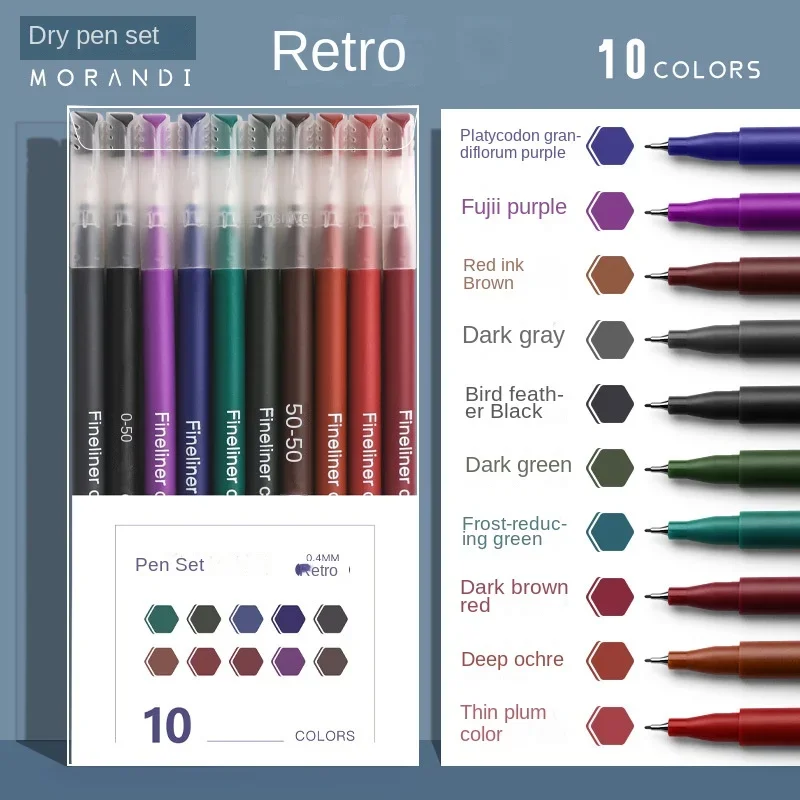 Vibrant Morandi Gel Pens - Multicolor Set for Creative Writing & Artistry