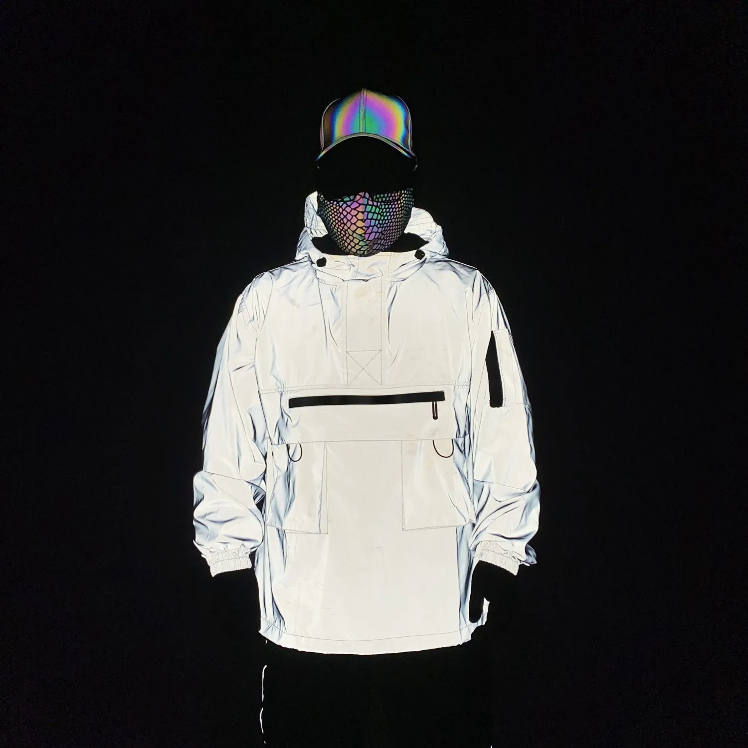 Holographic Reflective Cargo Jacket 6