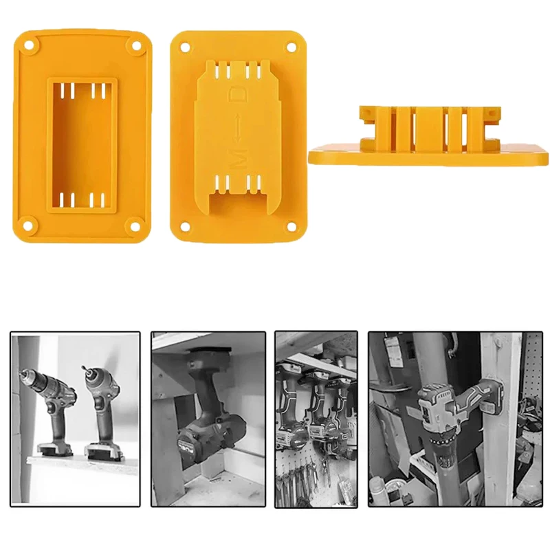 5pcs 도구 마운트 홀더 플라스틱 전동 공구 배터리 도크 Dewaltt 14.4V/18V/20V 배터리 도구용 Milwaukee18V 도구 사용