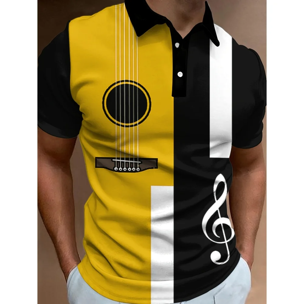 

Men's Polo Short Sleeved Casual Men's Clothing Micro Elastic Breathable Button Polo Men Fashion Top Daily Shirt