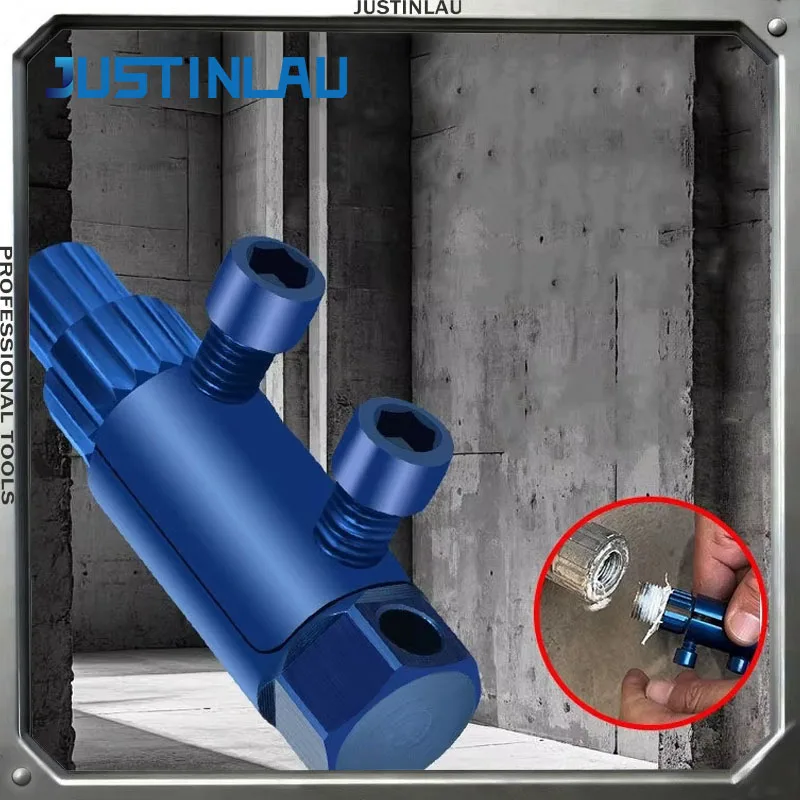 Extracteur de filetage de tuyau cassé pour 1/2-3/4-1 pouces DN15/20/25, outil de retrait de filetage pour filetage cassé dans les robinets/valves d'angle