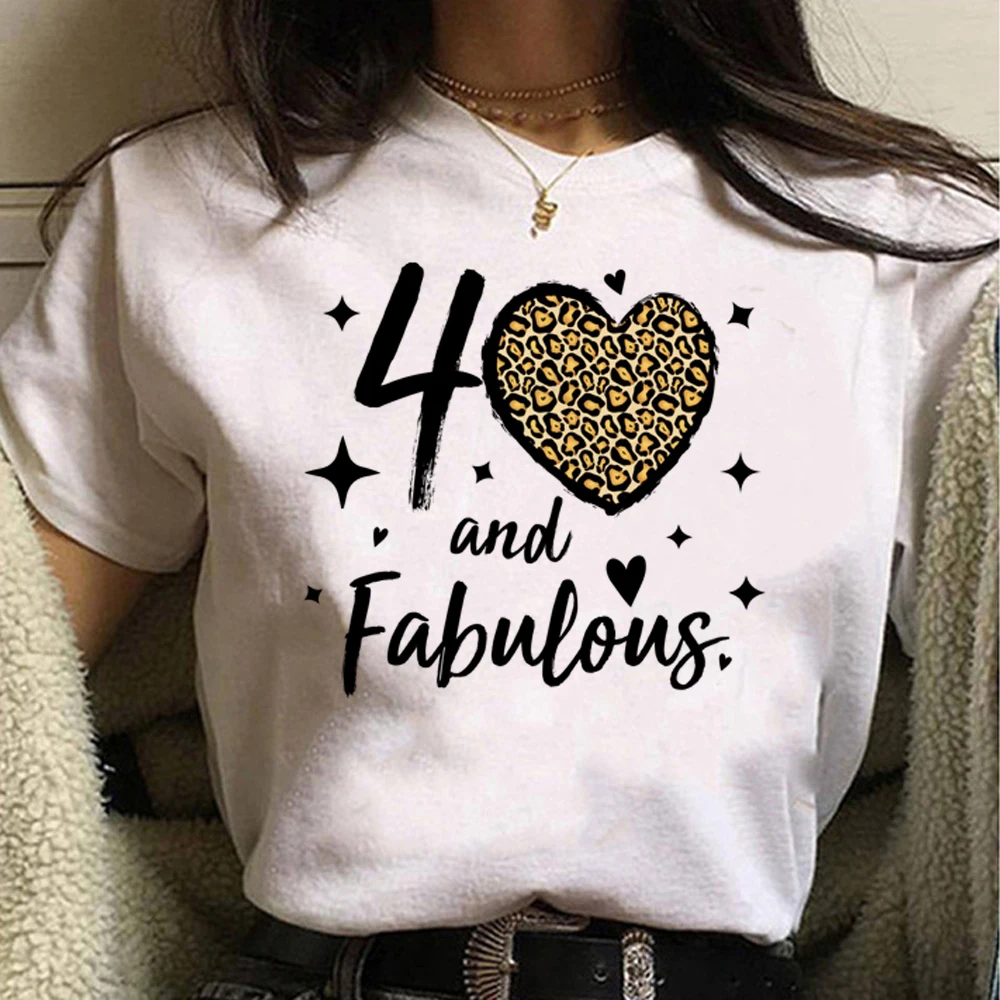 

40 Ans 40th Years Birthday tshirt women streetwear designer manga t-shirts girl funny designer clothing