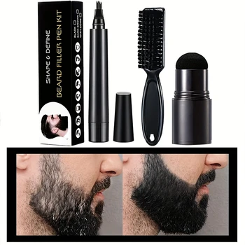 Beard Styling and Hairline Eyebrow Powder Stick Kit