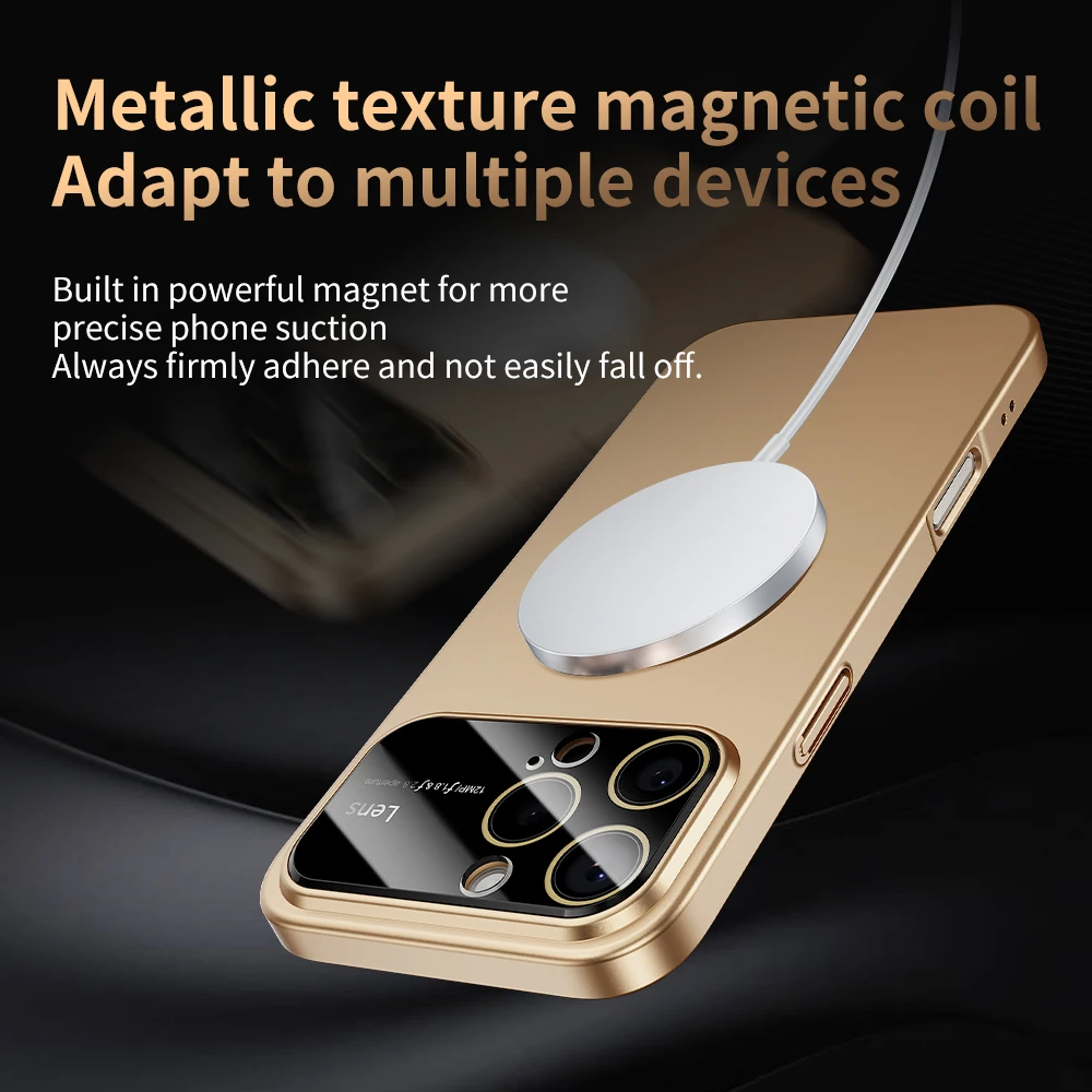 Luxury Camera Protection For Magsafe Phone Case for iPhone 17 Air 16 14 15 13 12 11 Pro Max Magnetic Shockproof Hard Thin Cover 4