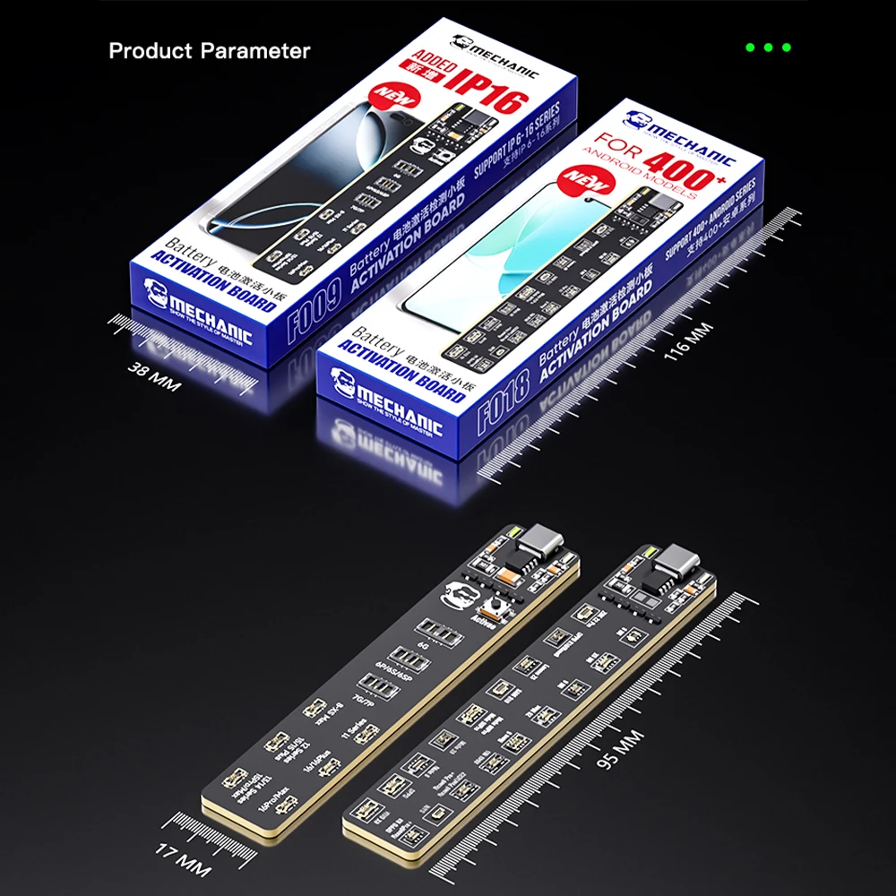 Battery Activator Board MECHANIC F009/F018 1-Touch for iPhone6-16 & 400+ Models