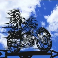 Metal Weathervane,Witch Iron Weather Vane,Sea Rover Wind Direction Indicator Garden Decoration 2