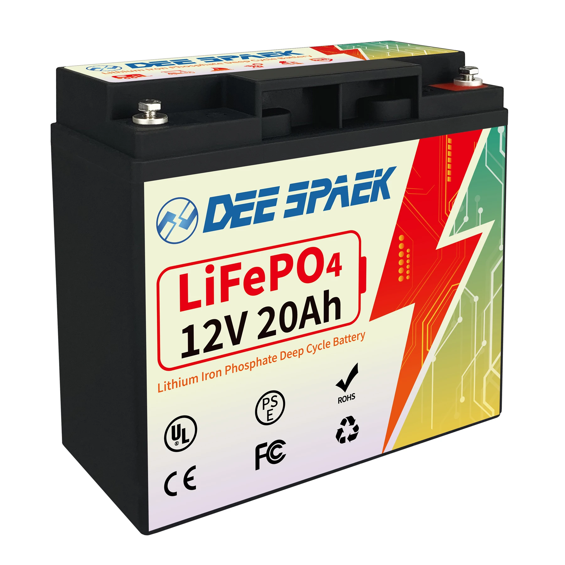

Аккумуляторная батарея DEESPAEK, 20 Ач, 256 Втч, 12 В