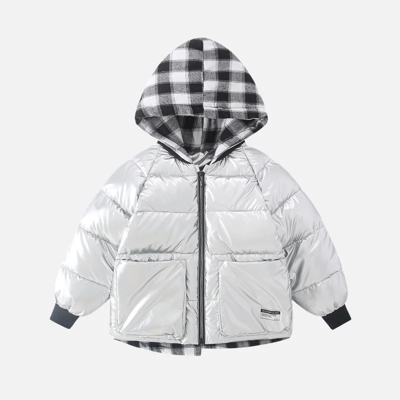 

Warm Child Snow Coat Winter Patchwork Cotton Baby Girls Boys Jackets Waterproof Children Outerwear Kids Outfits 3-12 Years Old