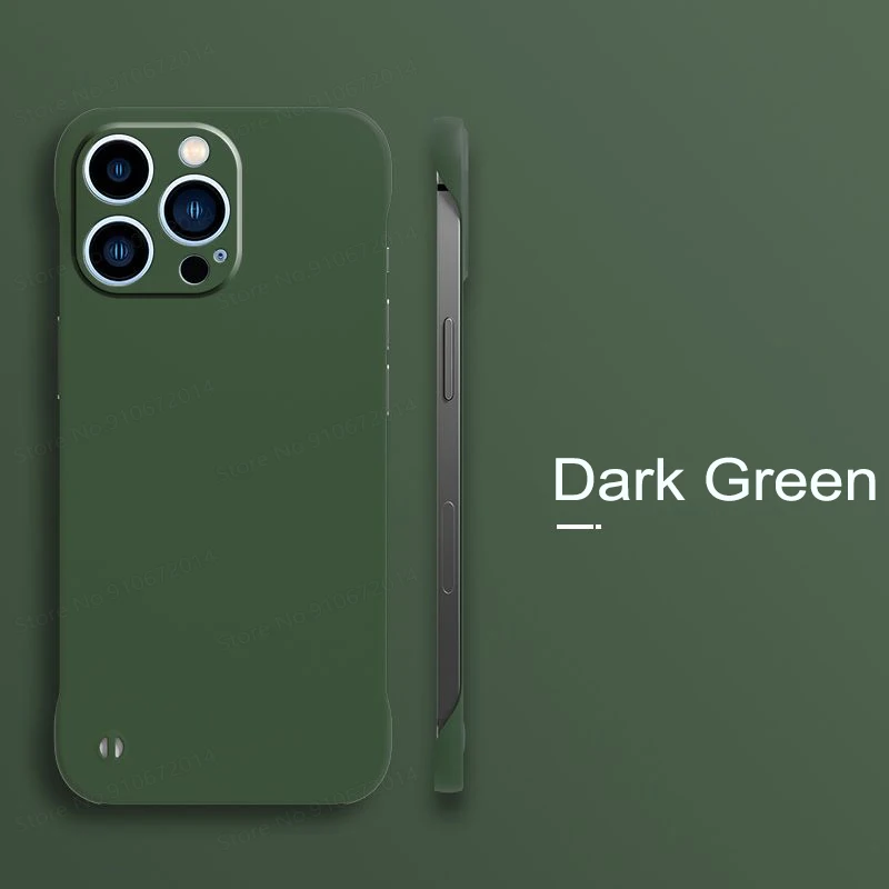 Sleek Matte Frameless Phone Case – Ultra Thin & Durable Hard Back Cover