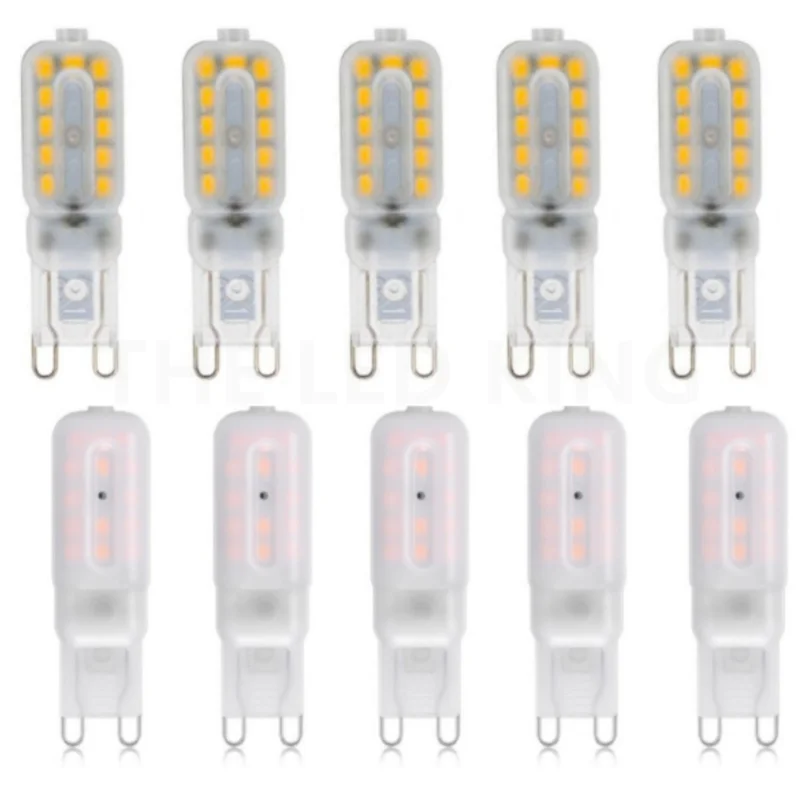Фото Светодиодная лампочка G9 SMD2835 для прожекторов и люстр, 6- 20 шт./партия, сменные Галогенные лампочки для освещения, 5 Вт, 7 Вт, 9 Вт, 220 В переменного тока, 30 Вт, 60 Вт №1
