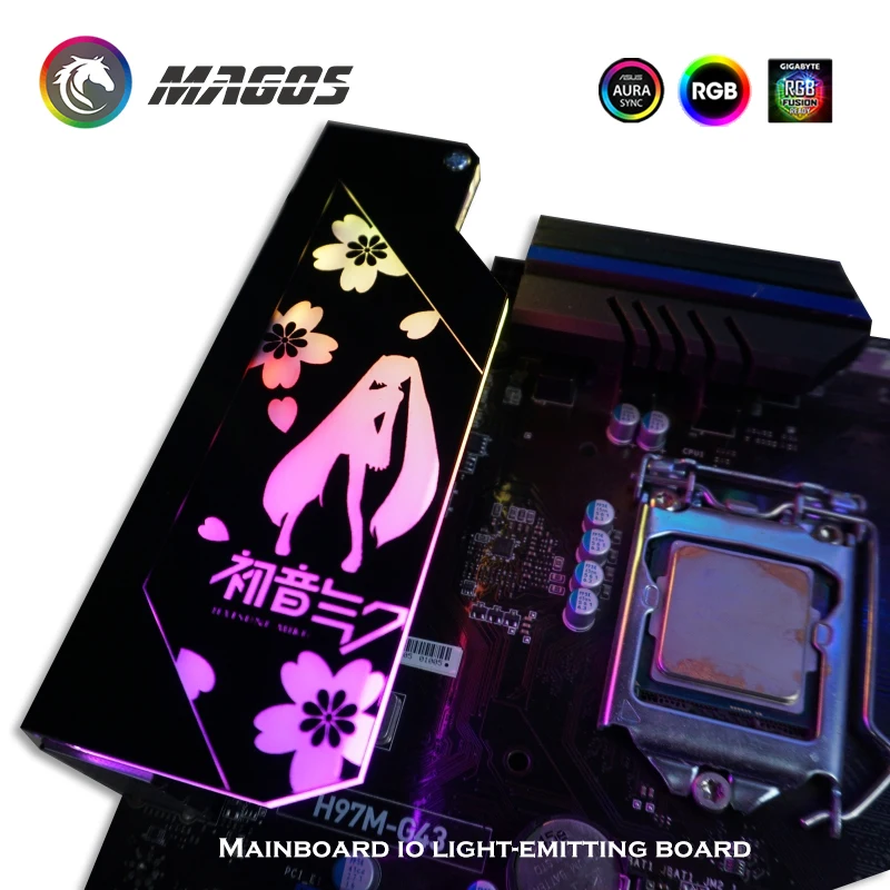 Mirror Surfa M/B I/O RGB Panel, Motherboard Customzable Game