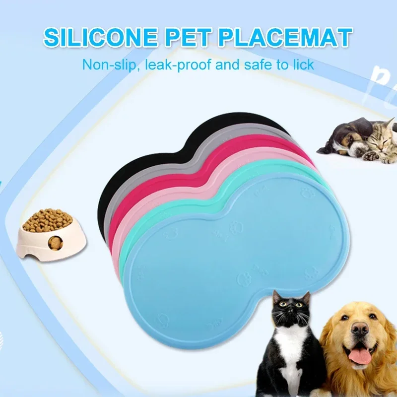 Alfombrilla Para Secar Platos Alfombrilla Para Comedero De Mascota Silicona, Alfombrilla Antideslizante Para Gatos, Almohadilla De Alimentación 48 X 26 Cm, Bonita Almohadilla Para Alfombrilla De Silicona Para Secar