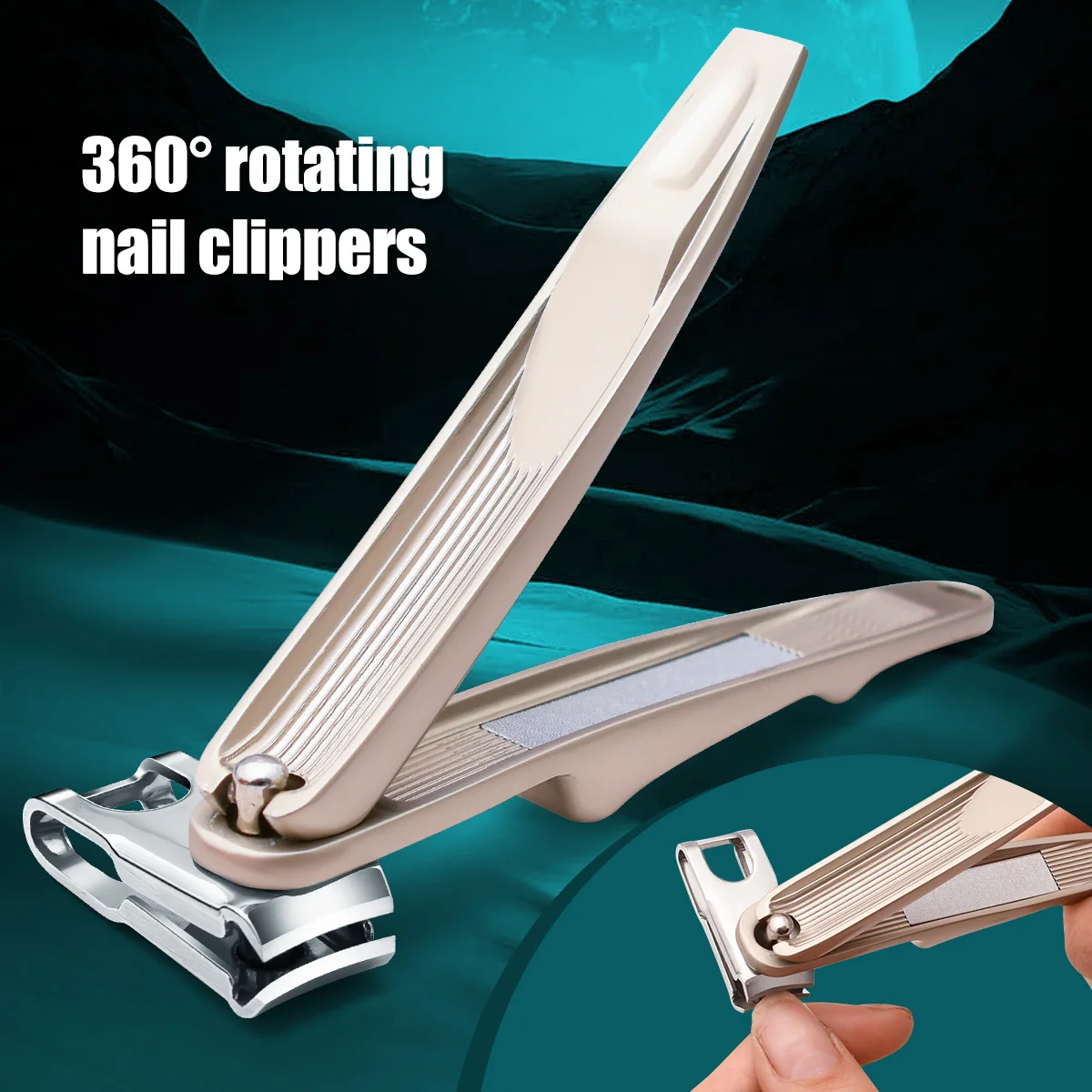 1PCS G36 PRO nail clippers high quality stainless steel nail clippers anti-splitting rotary type convenient quick sharp nail cli 2