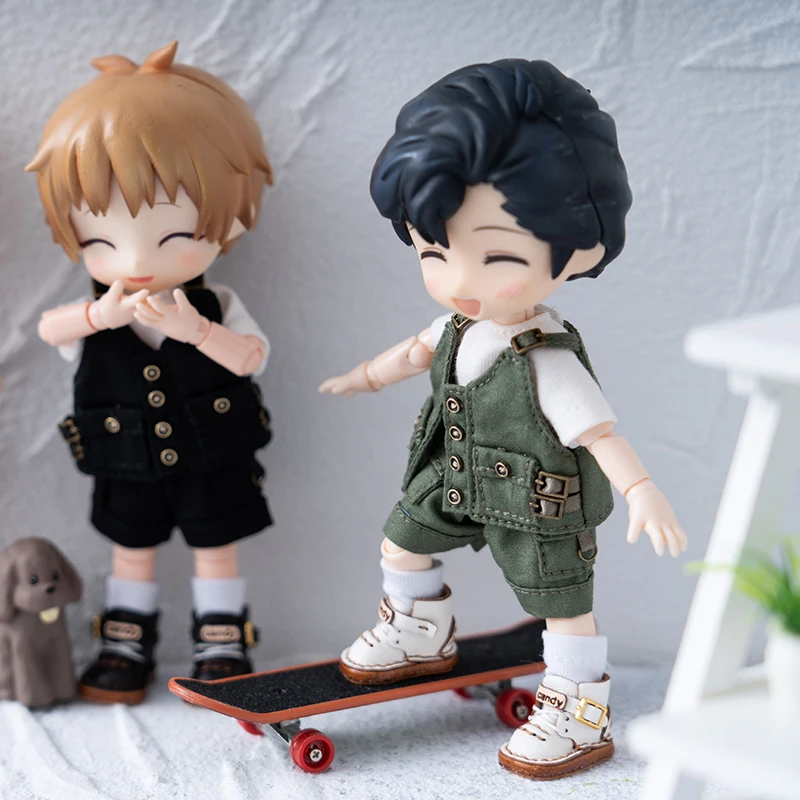 OB11 Clothes Set Boy Girl's Work suit Cool Special Forces Clothing With Short Sleeved T-shirt For GSC YMY P9 Body 1/12 BJD Doll 4