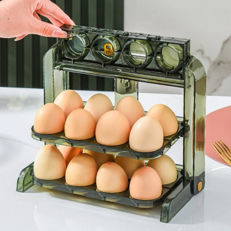 3 Layer 30 Kitchen Egg Storage Box Holder Refrigerator Plastic Egg Tray  Transport Box Organizer for Fridge Container Portable - AliExpress