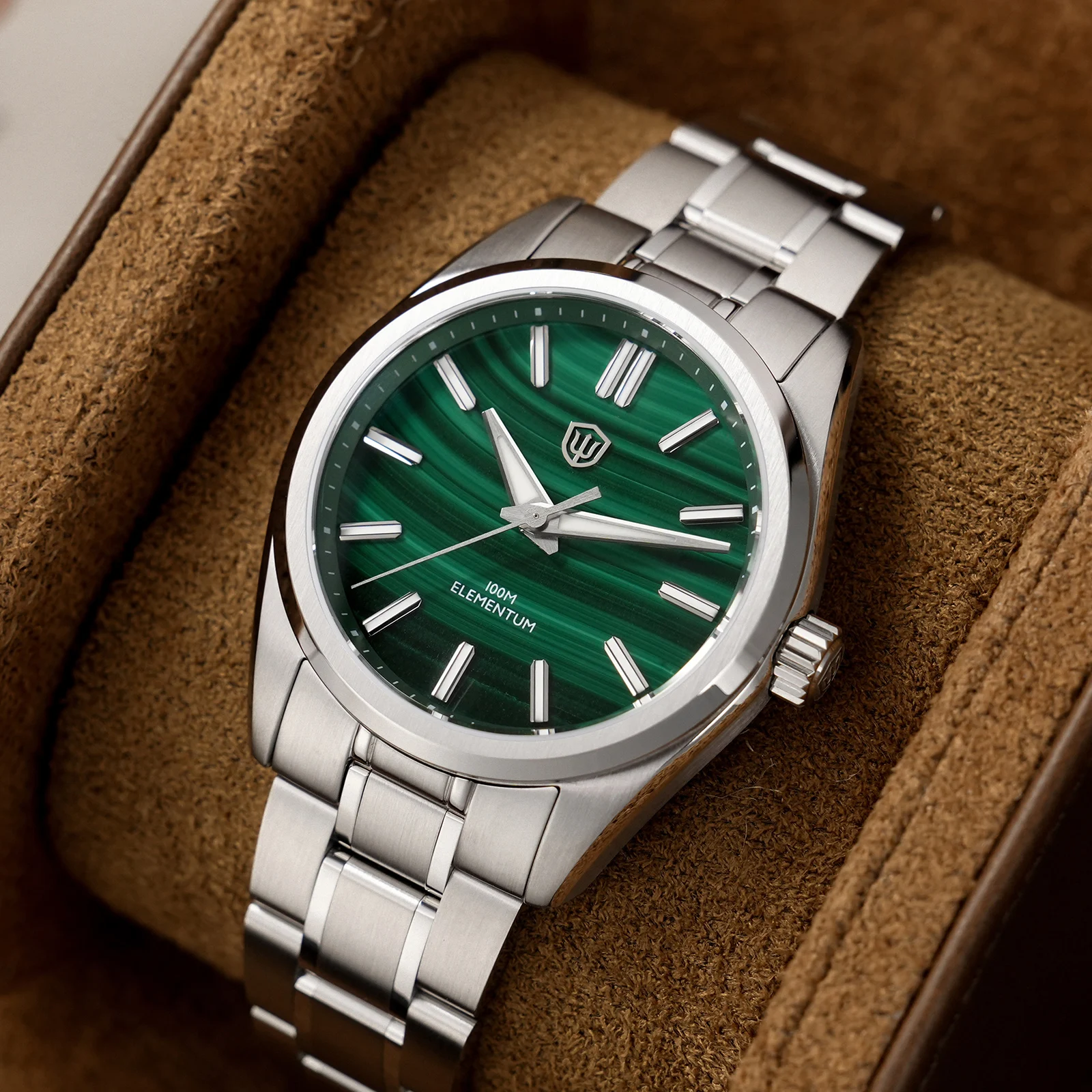 Watchdives WD0003D Natural Stone Elementum Men Watch VH31 Sweep Seconds Movement Quartz Watches Sapphire Luminous Waterproof 2