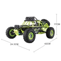 WLtoys 2.4G 12428 1/12 4WD RC Racing Car High Speed Off-Road With Gift Toys Control Kids Climbing Alloy Light LED Remote Truck 2