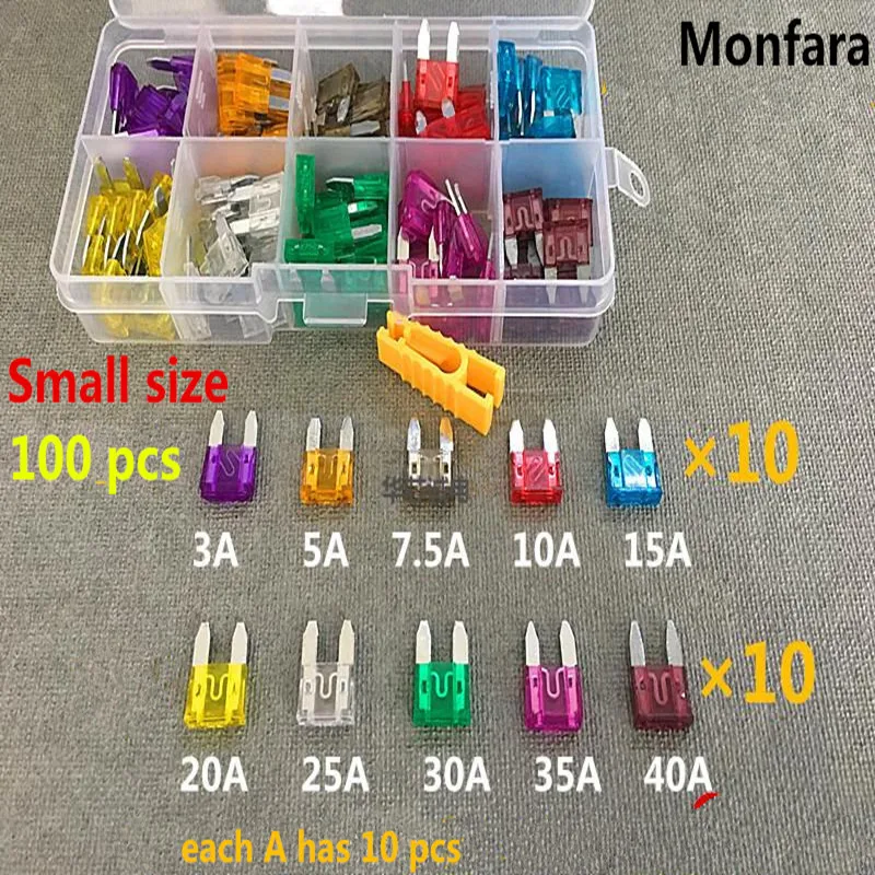 Free shipping!100Pcs/lot Auto Car Truck ATC Fuse different AMP small