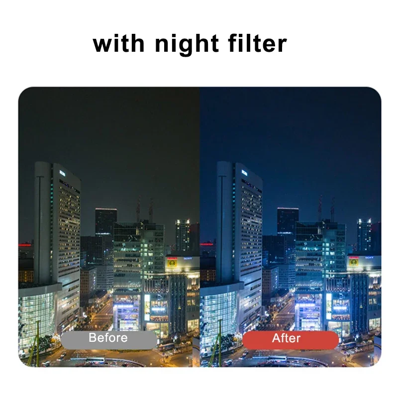 Lightdow 67mm Mobile Phone Lens Metal Filter Holder Filter Holder with Cold Shoe for ND8 CPL White Soft UV Star Filter 4