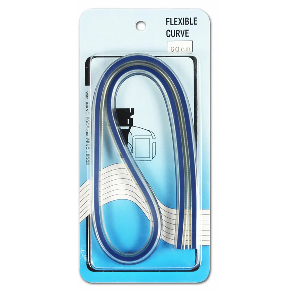 사무실 DIY 드래프팅 드로잉 도구, 유연한 수학, 곡선 눈금자, 학교, 부드럽고 쉬운 읽기, 측정 매뉴얼