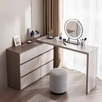 Funky Storage Cabinet Vanity Table Luxury Dresser Chest Dressing Table Drawers Makeup Table Vanity Penteadeira Trendy Furniture
