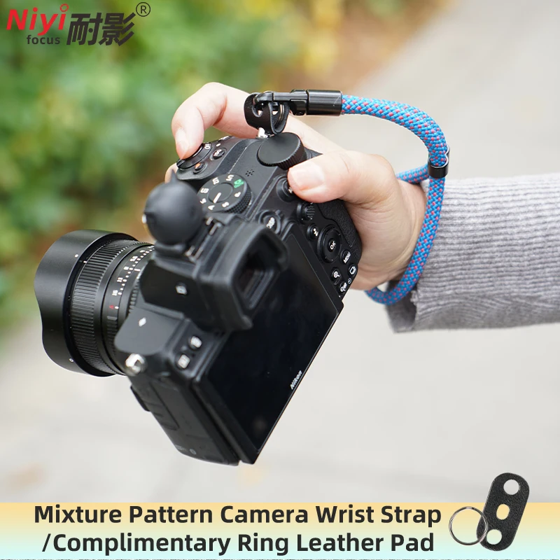 카메라 손목 스트랩 나일론 직조 멀티 컬러 카메라 스트랩 A7CR A6700 A7 IV 후지 X-T5 T30 T50 니콘 Z5 SLR CCD용 분실 방지 스트랩