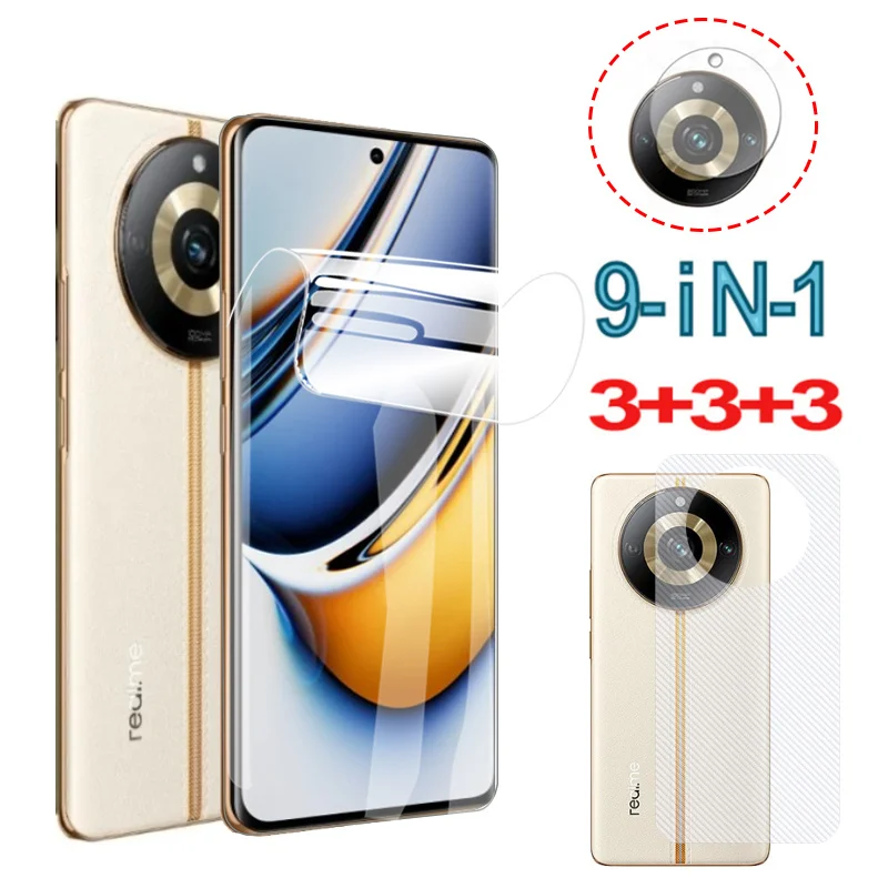 Realme 11 Pro Pellicola Idrogel Realmi 11 Glass Realme 11Pro Screen Protector Realme11 Pro Pellicola Protettiva Realme 11 Pro+ Frontale Morbido Vetro 
