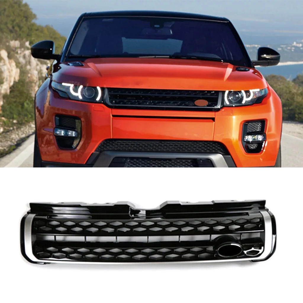 

1Pcs Car Front Bumper Grille Upper Mesh Grill For Land Rover Range Rover Evoque 2010 2011 2012 2013 2014 2015 2016 2017 2018