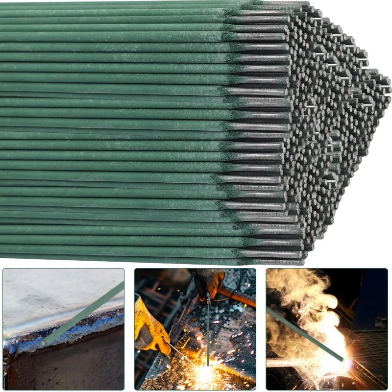 20-200PCS 녹색 용접봉 스틱 전극 연강 탄소강 코어드 모든 위치 범용 용접봉 GJ0168