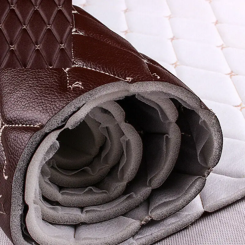 Luxurious Quilted Faux Leather Fabric for Interior Décor and Upholstery