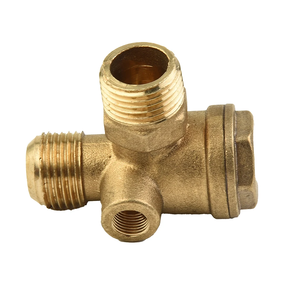 

Air Compressor 3-Port Brass Male Threaded Check Valve Connector Tool Pneumatic Tools Compresseur Air Pneumatische Teile Tools