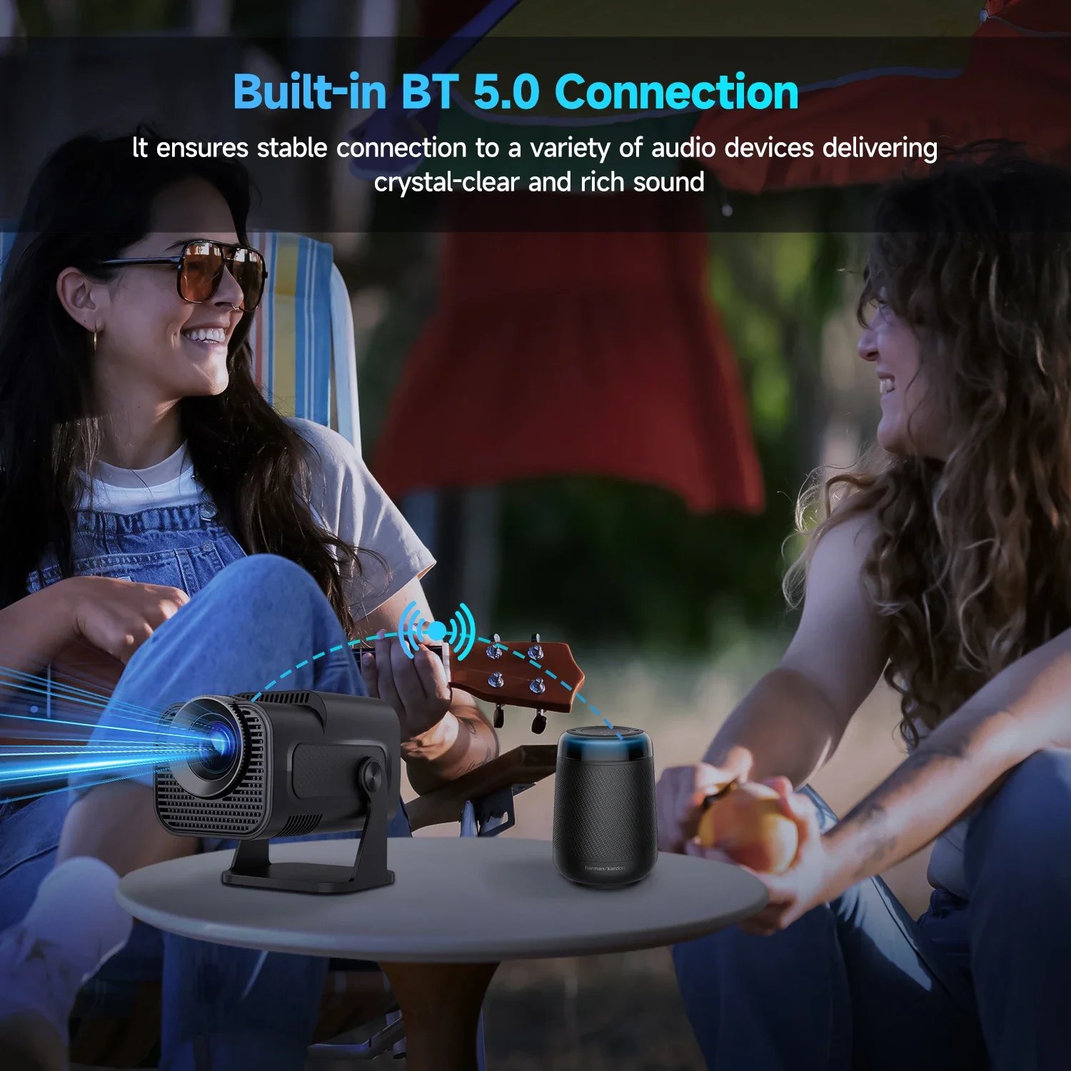 Mini Projector Magcubic HY320 Native 720P Android 11 4K 300ANSI Wifi6 BT5.0 180&deg; Rotable