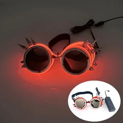 Futuristic Neon LED Party Glasses for Performers and Rave Enthusiasts (Wired style15)