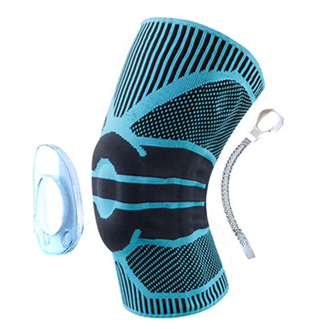 Tcare 1 Piece Professional Compression Knee Brace Support for Arthritis Relief, Joint Pain, ACL, MCL, Meniscus Tear Post Surgery Blue Gray - 1 Piece