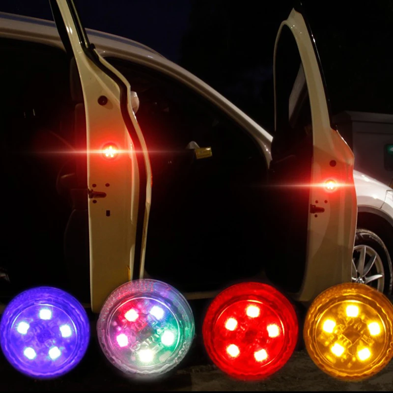 2 Pack 5LED Door Open Warning Anti collision Light for Skoda
