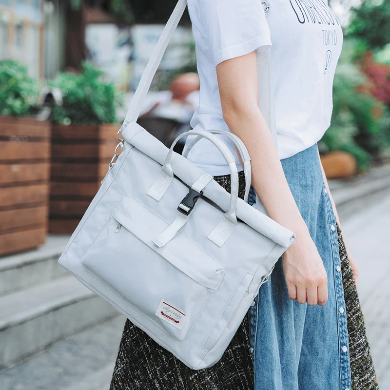 Bolsa de Ombro para Laptop Feminina com Capacidade Escalável Bolsa Moda Manga para Notebook Bolsas Mensageiro Mochila Variável 13 in 14 in 15 in - Imagem 5