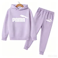 Cadeaux de vacances pour enfants de 3 à 12 ans, ensemble de 2 pièces, vêtements pour garçon et fille, sweat-shirt + pantalon, survêtement printemps automne 1