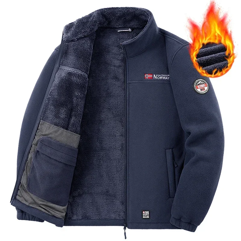 Columbia Pile Pesante Mountainside Da Uomo, Verde Pietra/squalo/fossile Antico, 4XL Plus - Foto 7